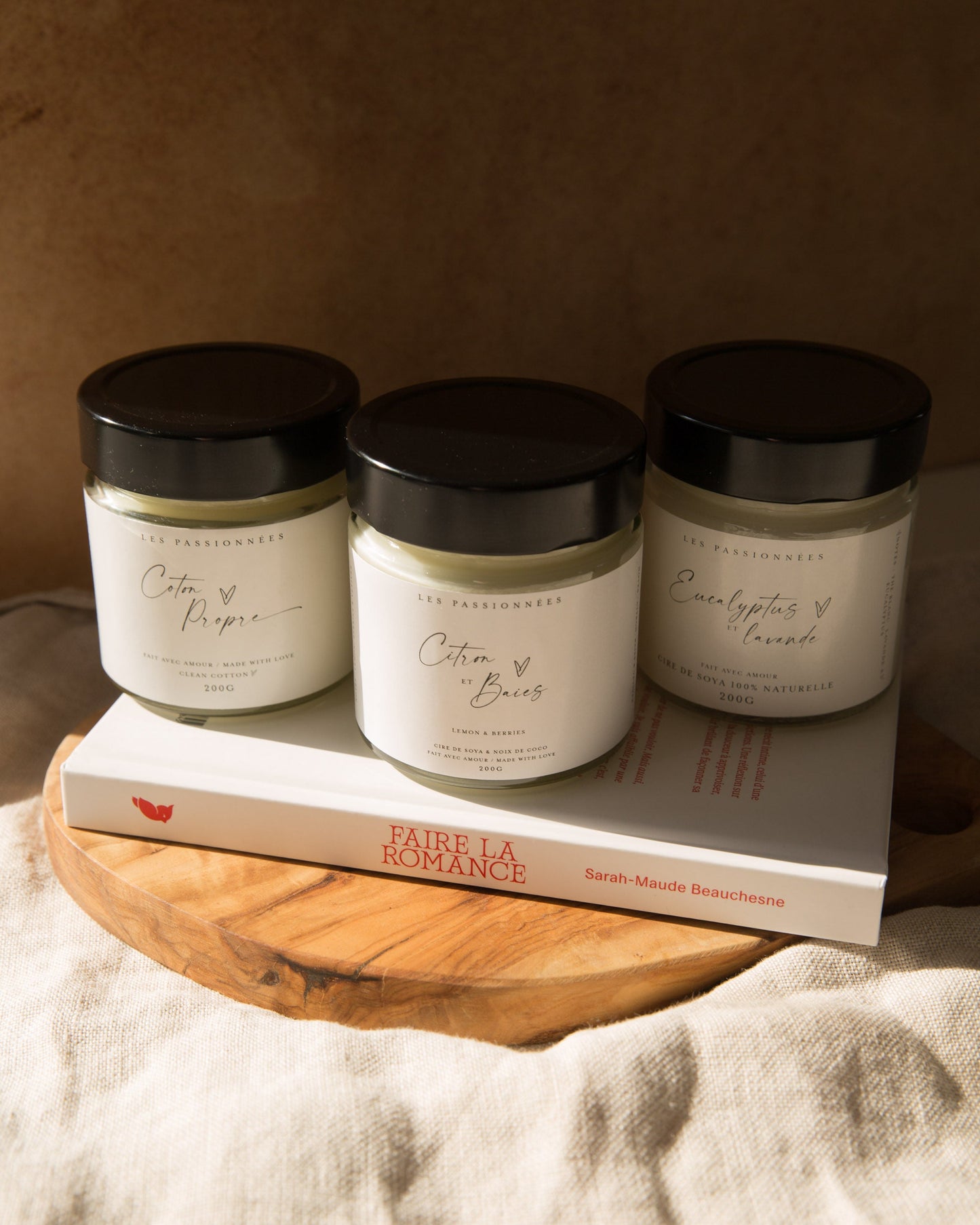 TRIO DE CHANDELLES DE SOYA - Le Frais