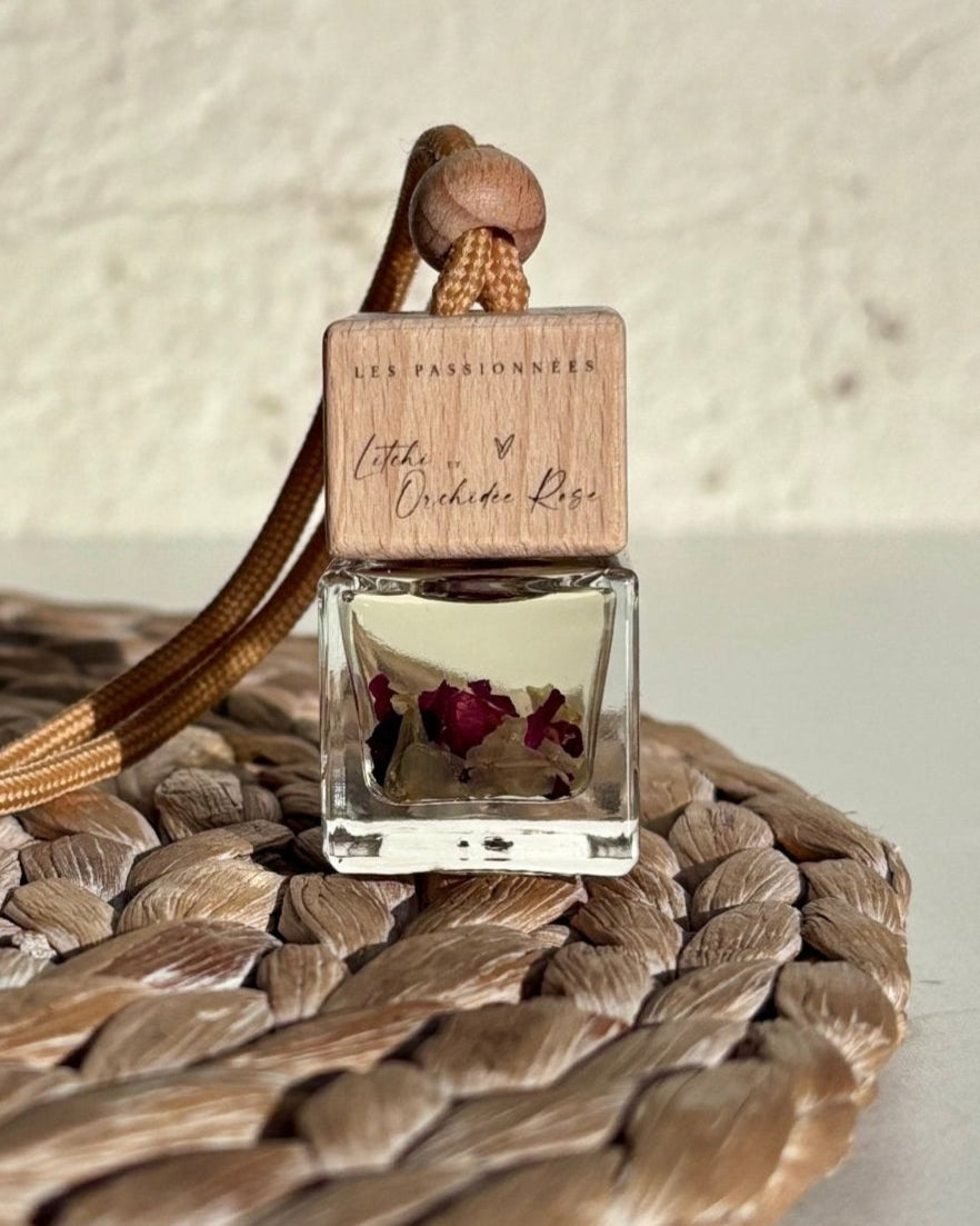 DIFFUSEUR À VOITURE - Litchi & Orchidée Rose - Les passionnées