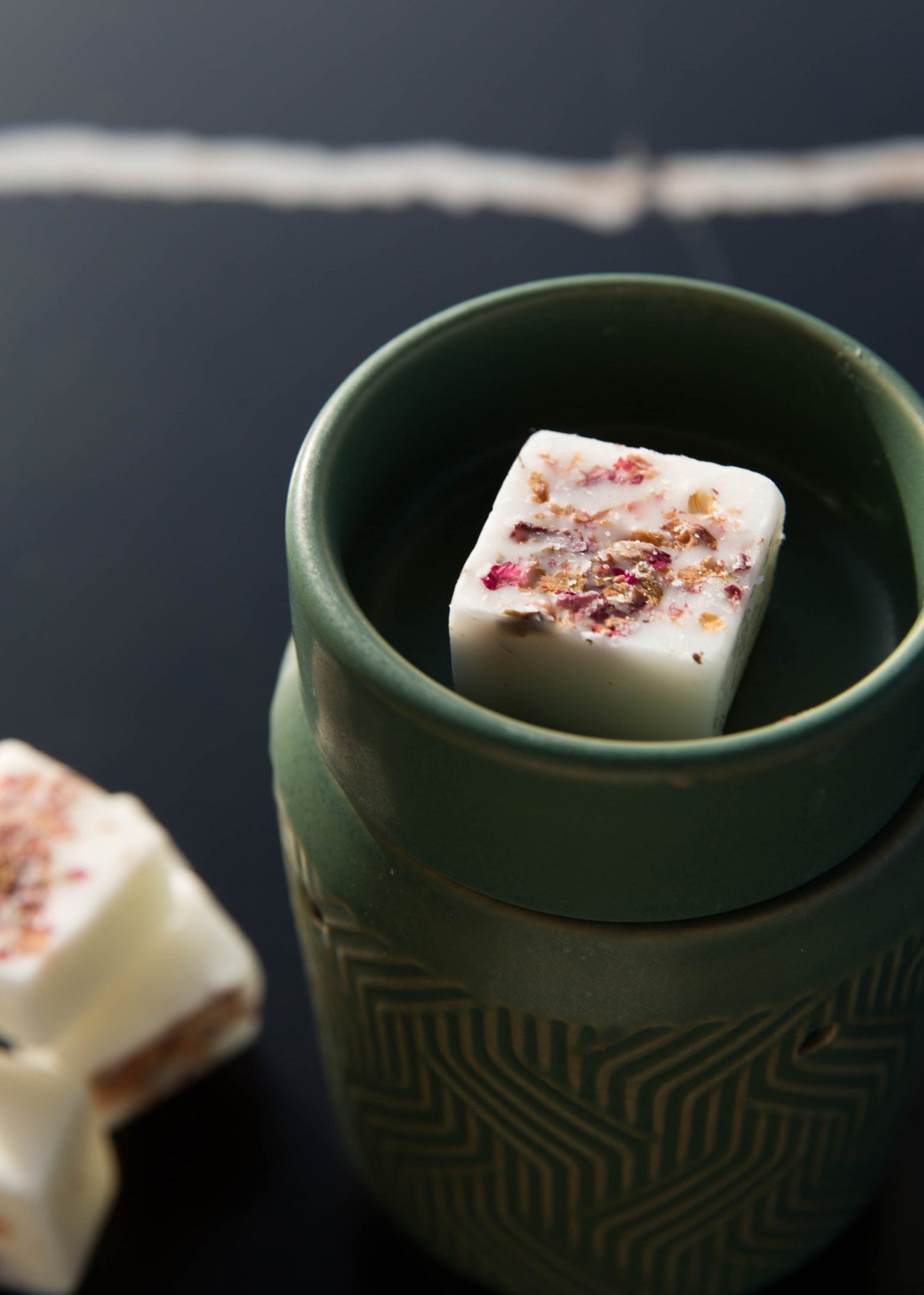 diffuseur utilise avec cubes de cire parfumés coton propre