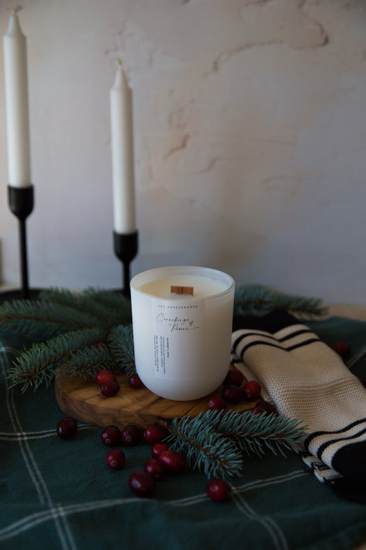 CHANDELLE RECHARGEABLE - Canneberge & Pomme