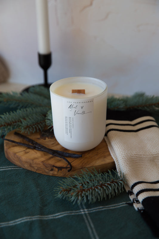 CHANDELLE RECHARGEABLE - Miel & Vanille