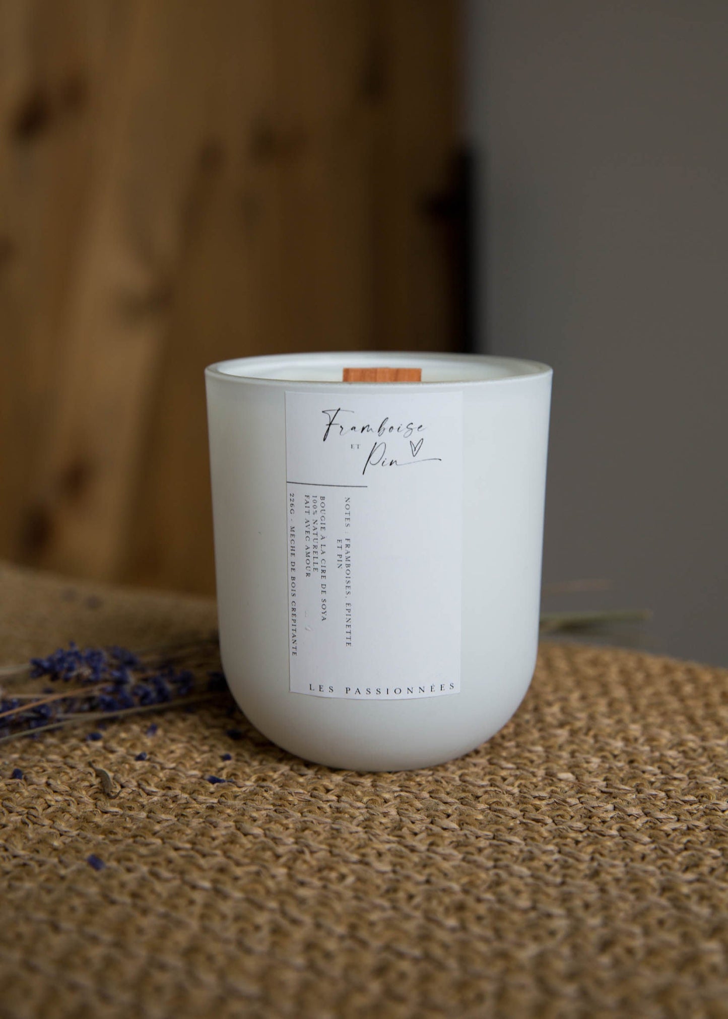 SOY CANDLE REFILL - Raspberry & Pine