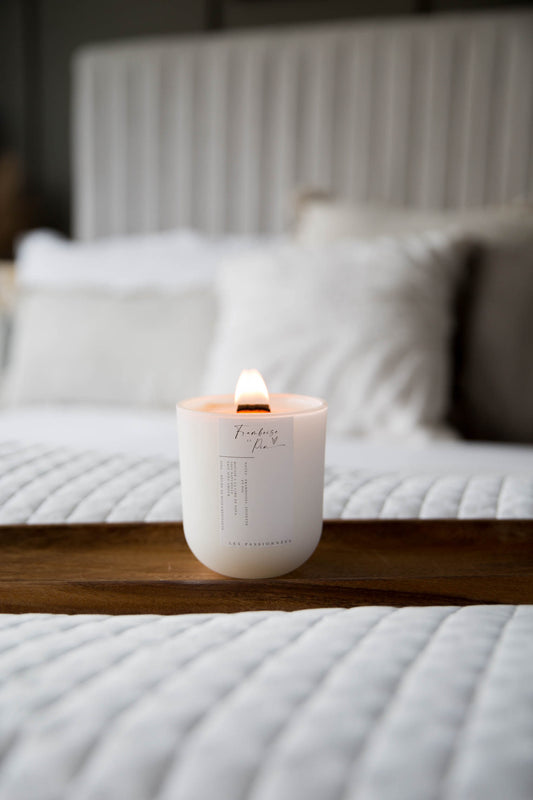 CHANDELLE RECHARGEABLE - Framboise & Pin