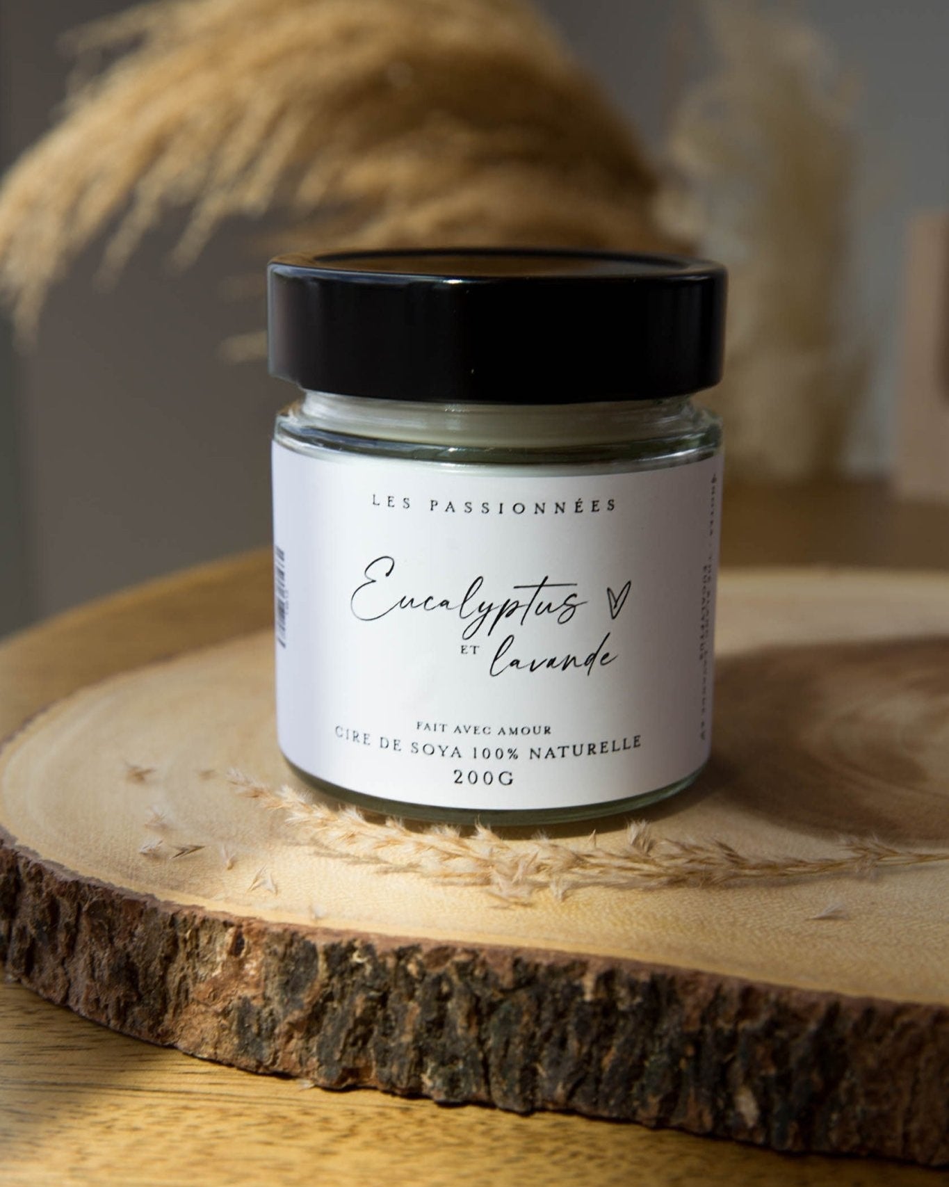 BOUGIE DE SOYA - Eucalyptus & Lavande - Les passionnées