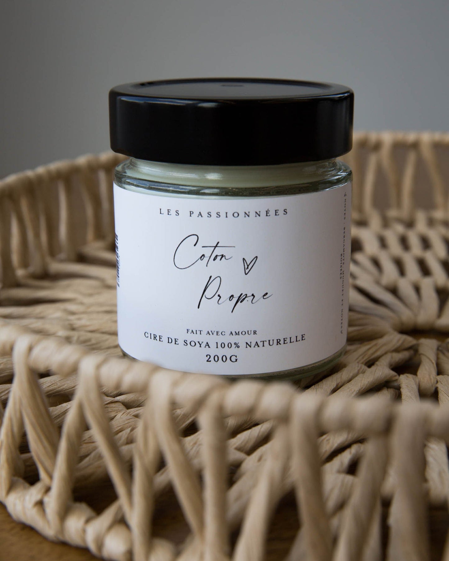 BOUGIE DE SOYA - Coton propre - Les passionnées