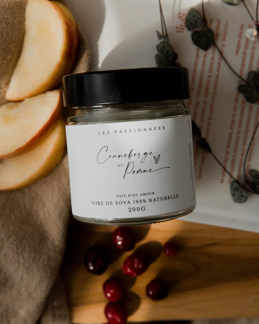CHANDELLE DE SOYA - Canneberge & Pomme