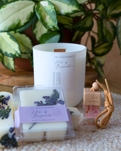CHANDELLE PARFUMÉE RECHARGEABLE  - Lilas & Bergamote