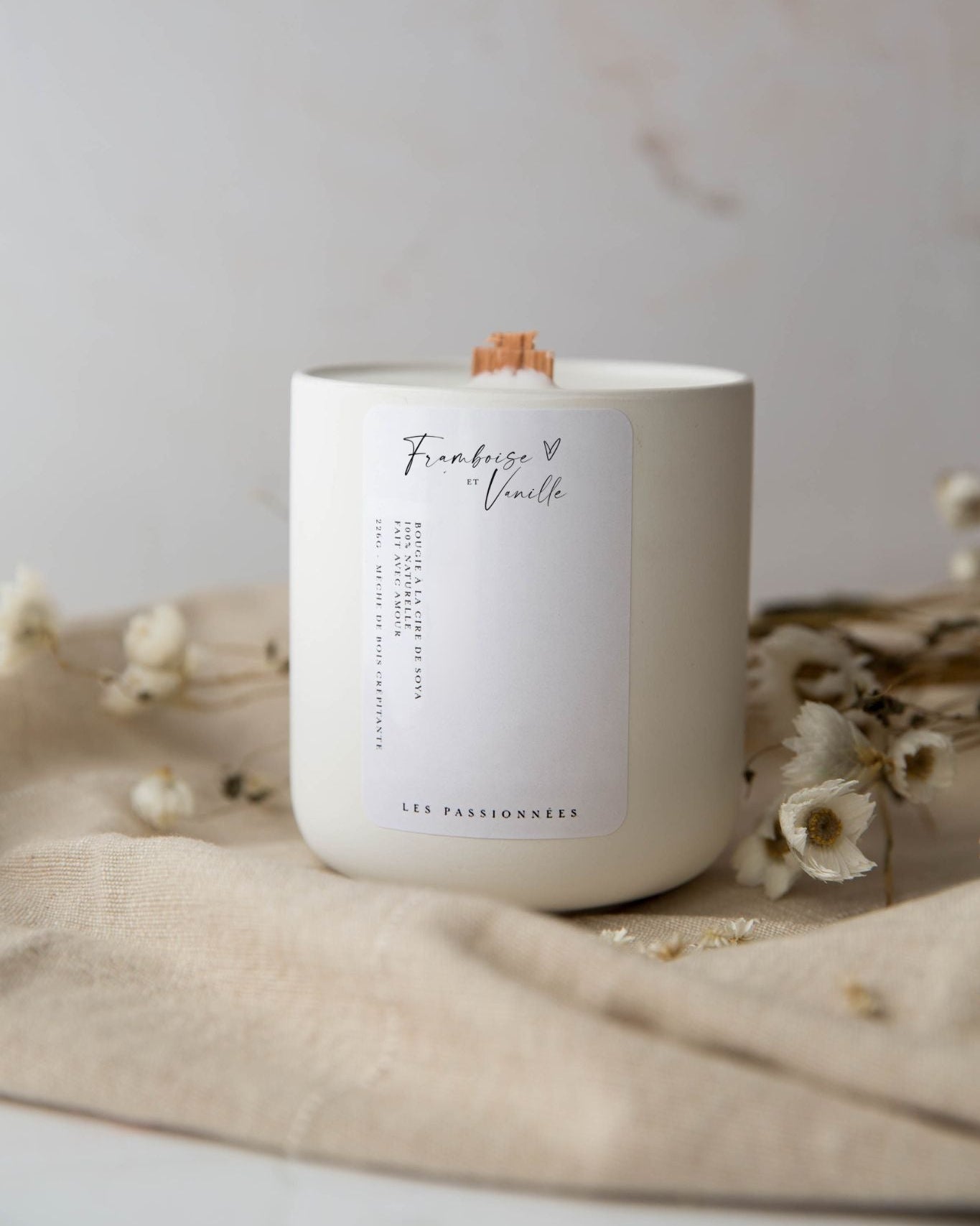 SOY CANDLE REFILL - Raspberry & Vanilla
