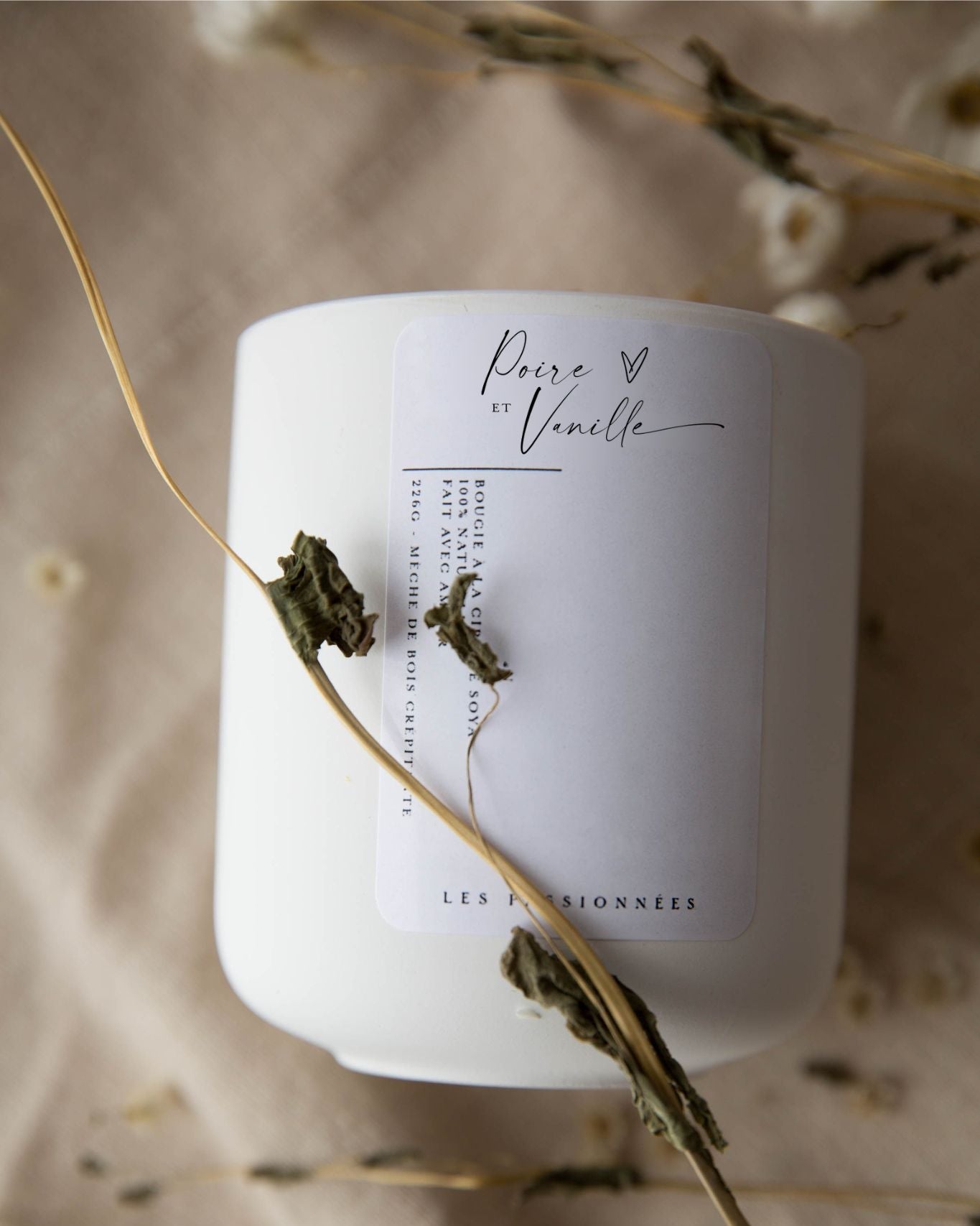 SOY CANDLE REFILL- Pear & vanilla