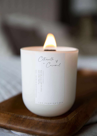 CHANDELLE RECHARGEABLE - Citrouille & Caramel