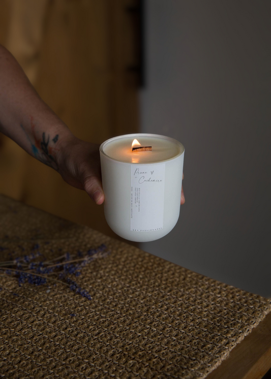 CHANDELLE RECHARGEABLE - Prune & Cachemire