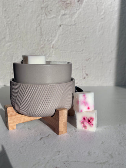 WAX CUBES BURNER - 2 in 1 Grey