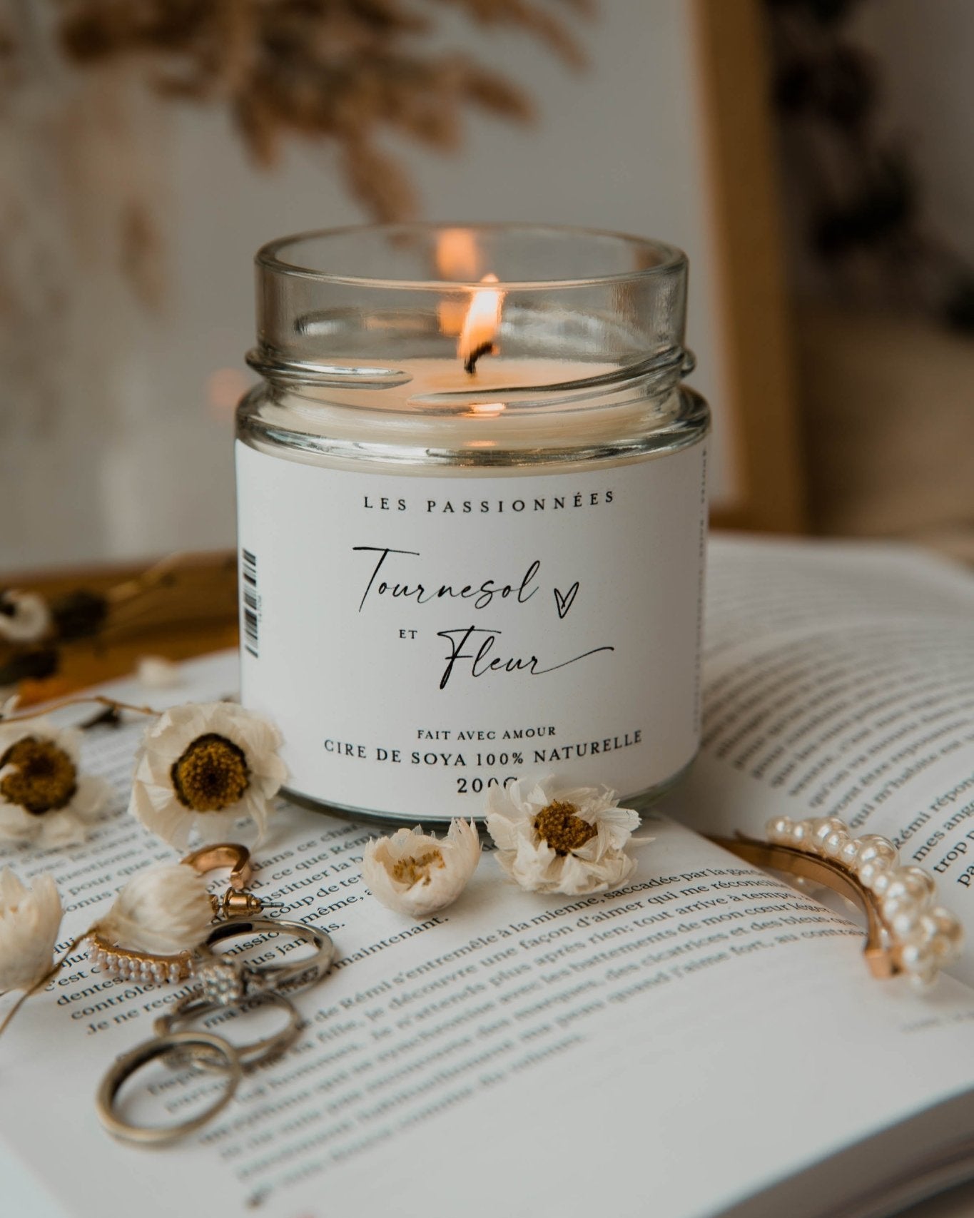 BOUGIE DE SOYA - Tournesol & fleur - Les passionnées