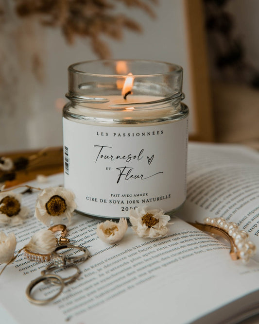 BOUGIE DE SOYA - Tournesol & fleur - Les passionnées