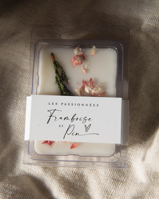 PASTILLES DE CIRE DE SOJA - Framboise & Pin - Les passionnées