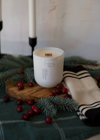 CHANDELLE RECHARGEABLE - Canneberge & Pomme