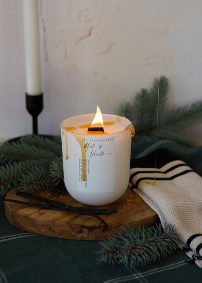 CHANDELLE RECHARGEABLE - Miel & Vanille