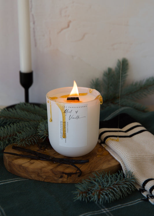 CHANDELLE RECHARGEABLE - Miel & Vanille