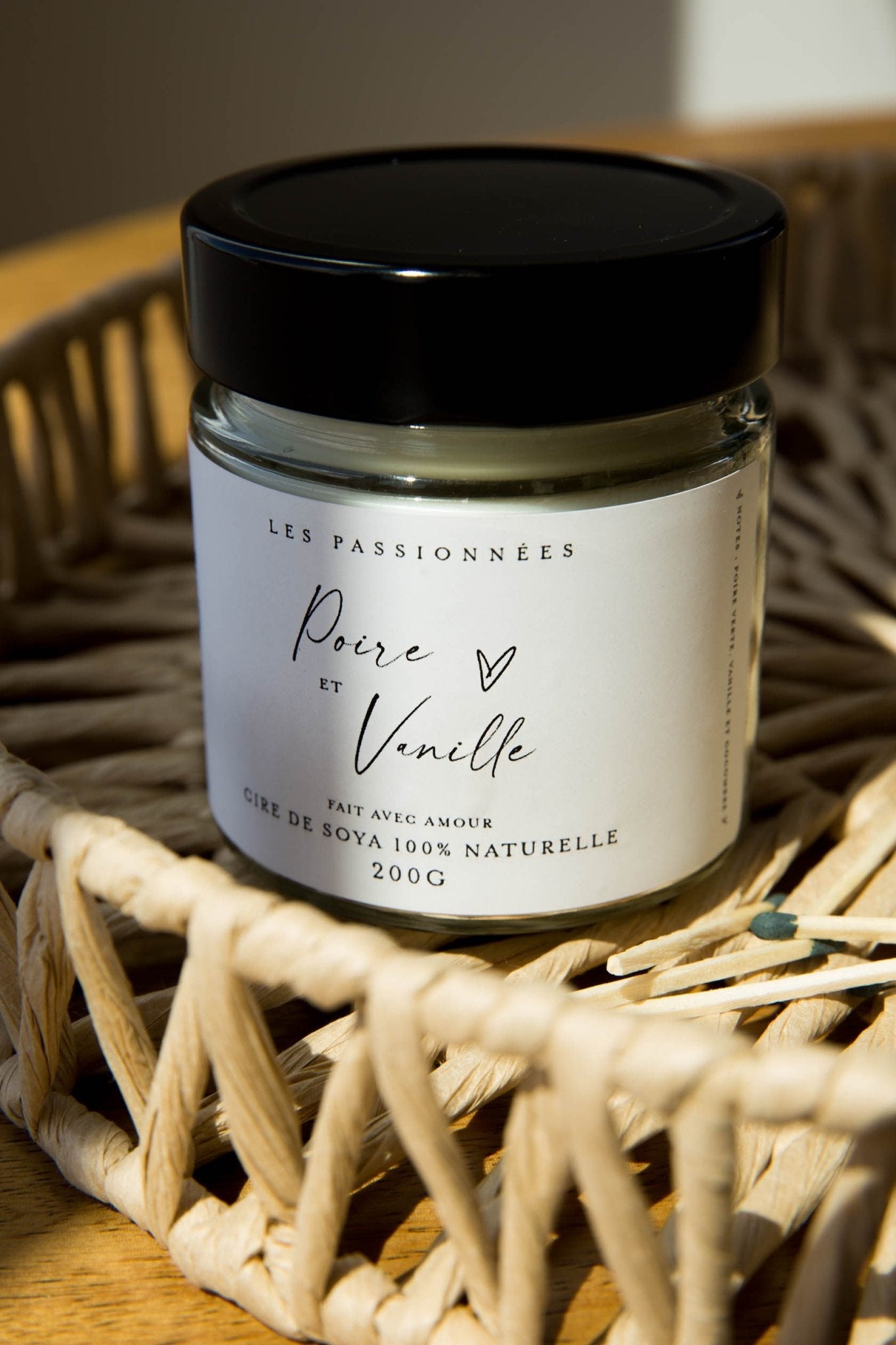 BOUGIE DE SOYA - Poire & vanille - Les passionnées