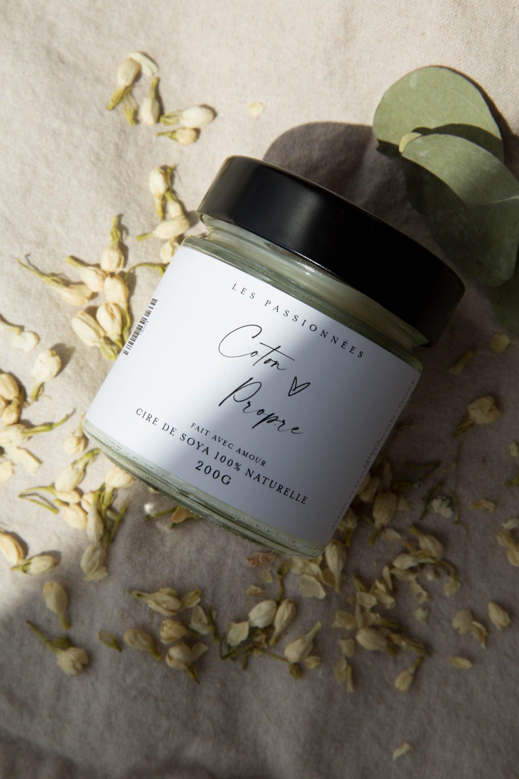 BOUGIE DE SOYA - Coton propre - Les passionnées
