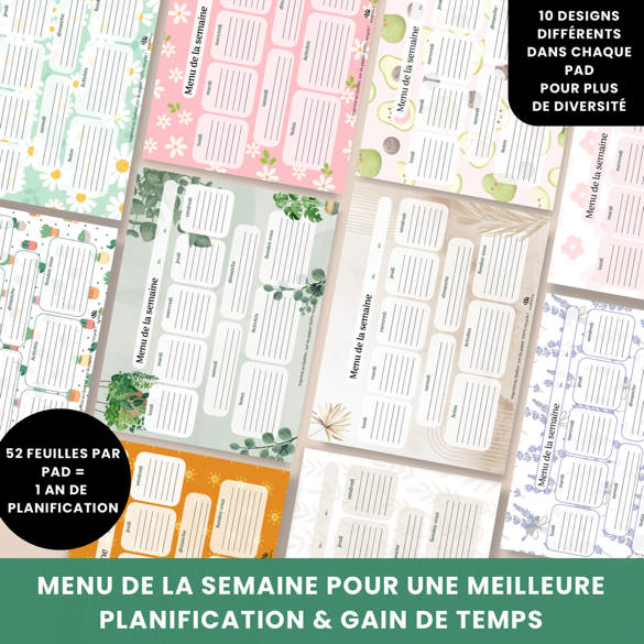 Menu de la semaine