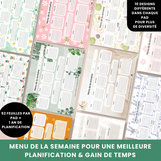 Menu de la semaine