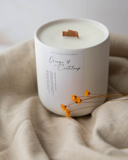 RECHARGEABLE CANDLE - Orange &amp; Cantaloupe