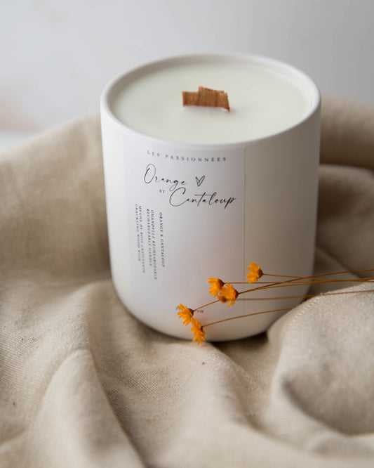 CHANDELLE RECHARGEABLE - Orange & Cantaloup