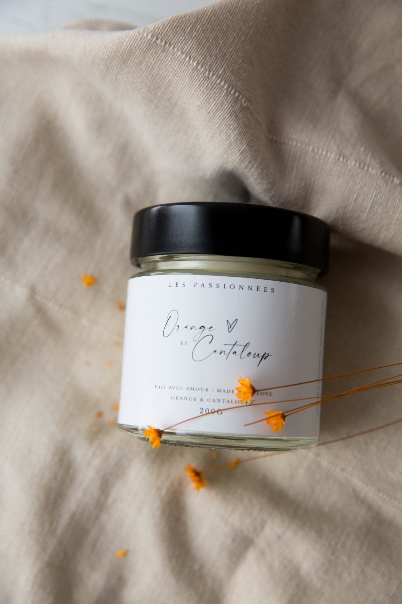 CHANDELLE DE SOYA - Orange & cantaloup - Les Passionnées