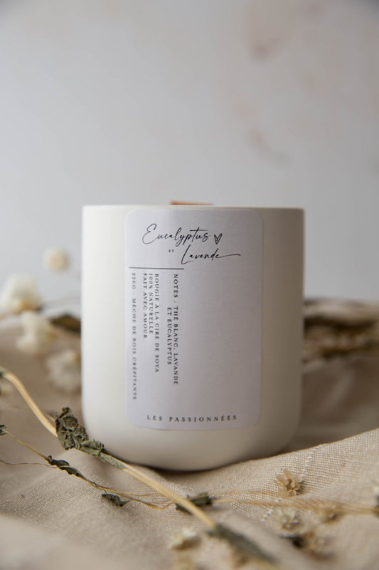 CHANDELLE RECHARGEABLE - Eucalyptus & Lavande - Les Passionnées