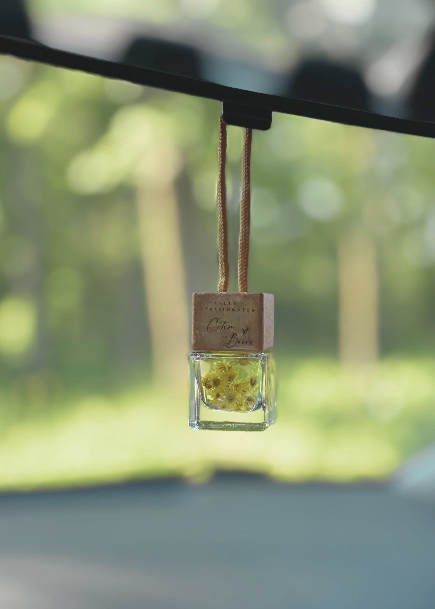 Diffuseur pour voiture suspendu au rétroviseur parfum Citron & Baies